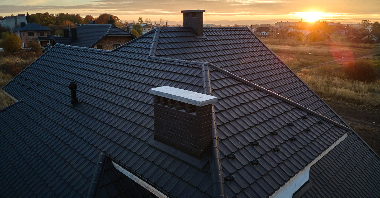 Roof of a house