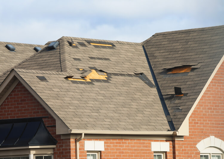 roof damage