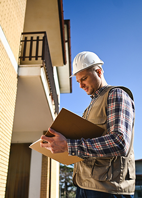 man wearing hard hat