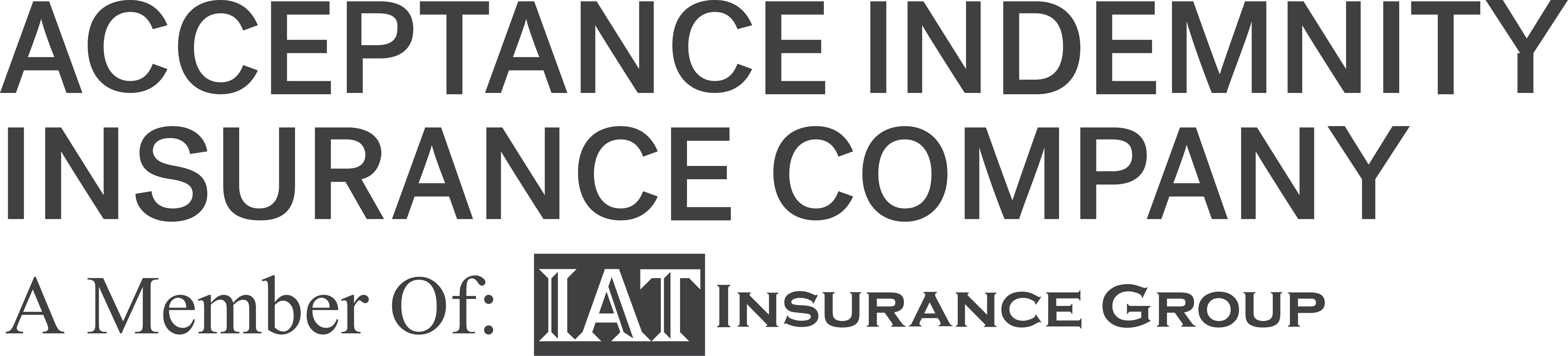 Acceptance Indemnity Insurance Gray Logo